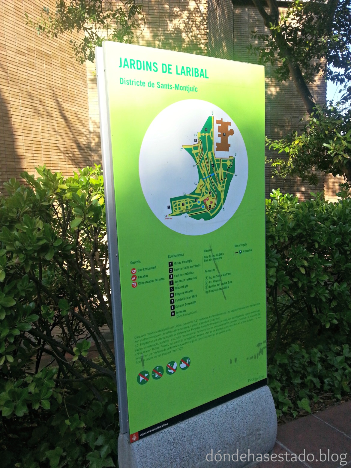 Jardins de Laribal (Distrito Sants-Montjuïc)